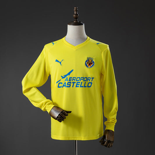 Villarreal 08-09 Home Long-Sleeve Retro Jersey