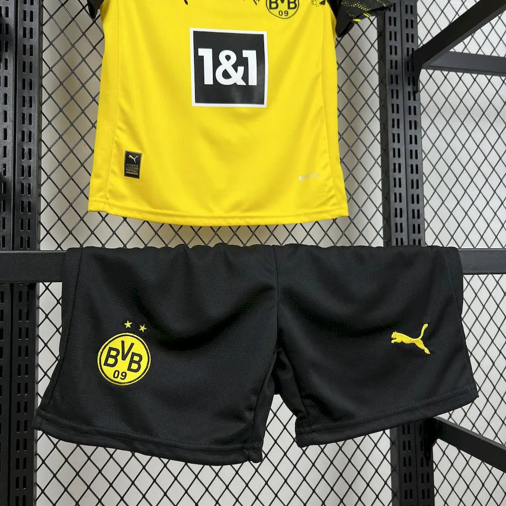 Borussia Dortmund 2025-26 Home Kids Kit