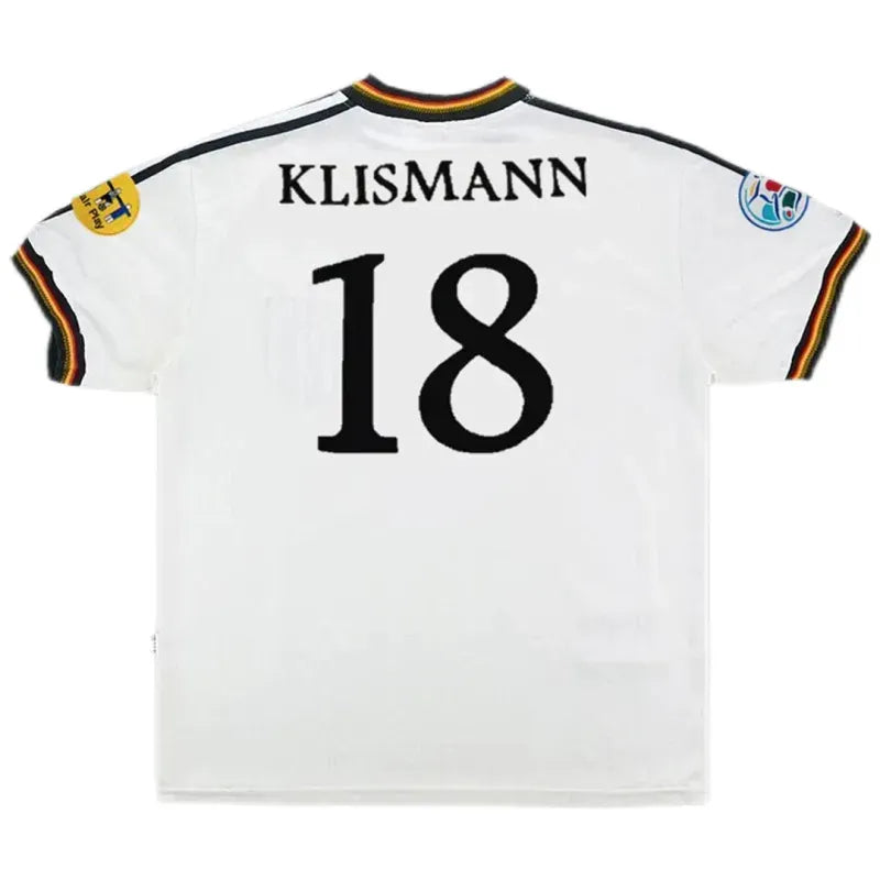 Germany 1996 Retro Jersey Home Euro Cup