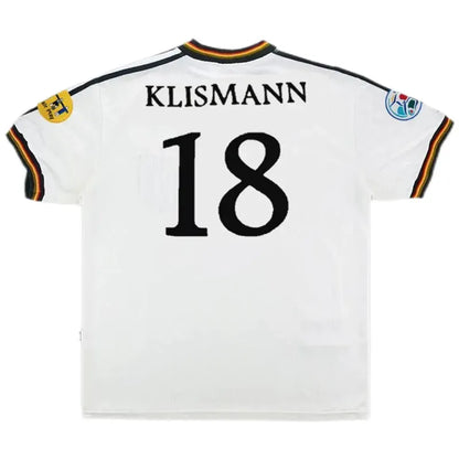 Germany 1996 Retro Jersey Home Euro Cup