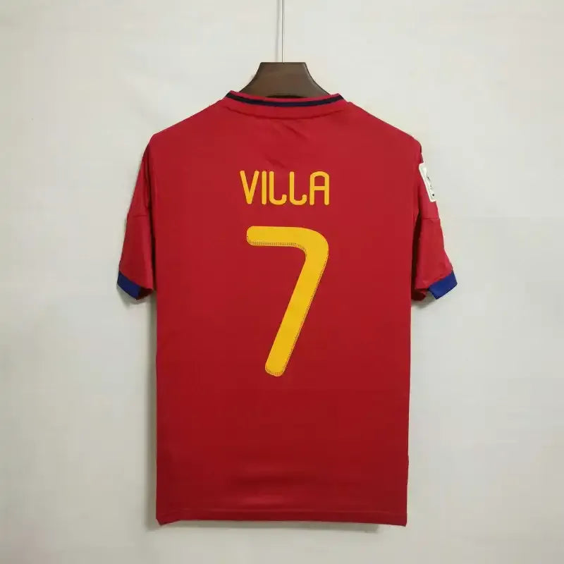 2010 Spain Nation Retro Jersey Home World Cup