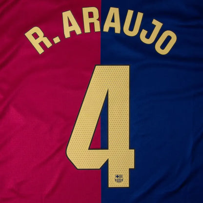 Barcelona Home R.Araujo 4 Shirt 2024-2025 (La Liga) Size S-4XL