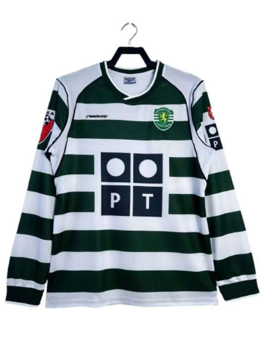 Sporting Lisbon Retro Home Long sleeve Jersey 2003-04