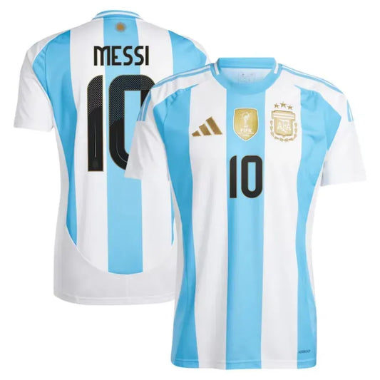 2024 Nation Argentina Home Jersey Messi #10 Di Maria #11 J.Álvarez #9 Copa America
