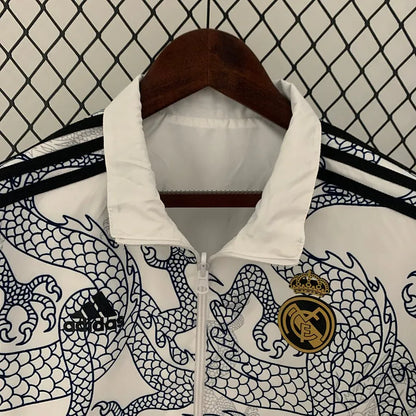 Real Madrid Double Sided Windbreaker White Jacket 2024