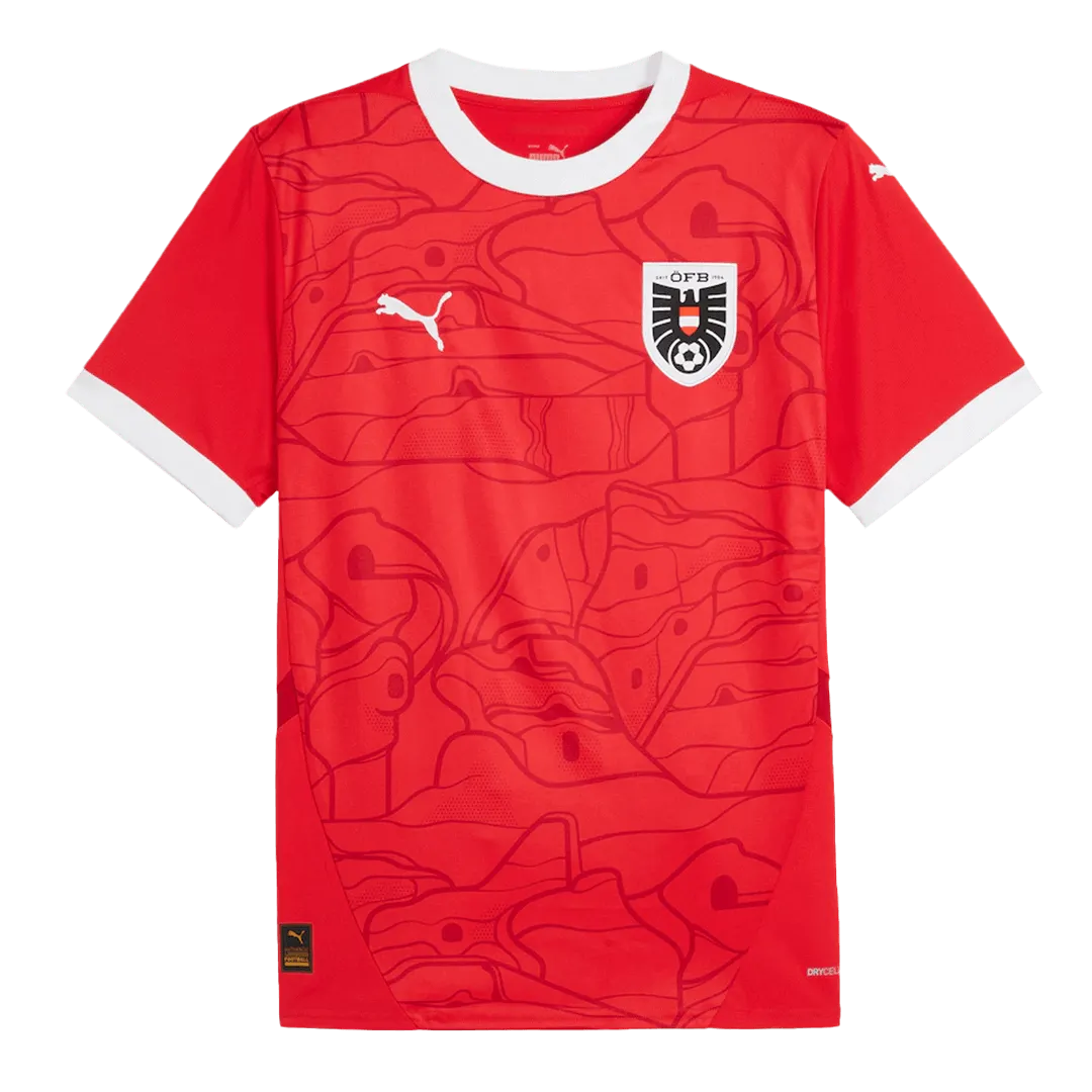 Puma Austria Soccer Jersey Home Custom Shirt 2024