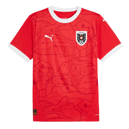 Puma Austria Soccer Jersey Home Custom Shirt 2024