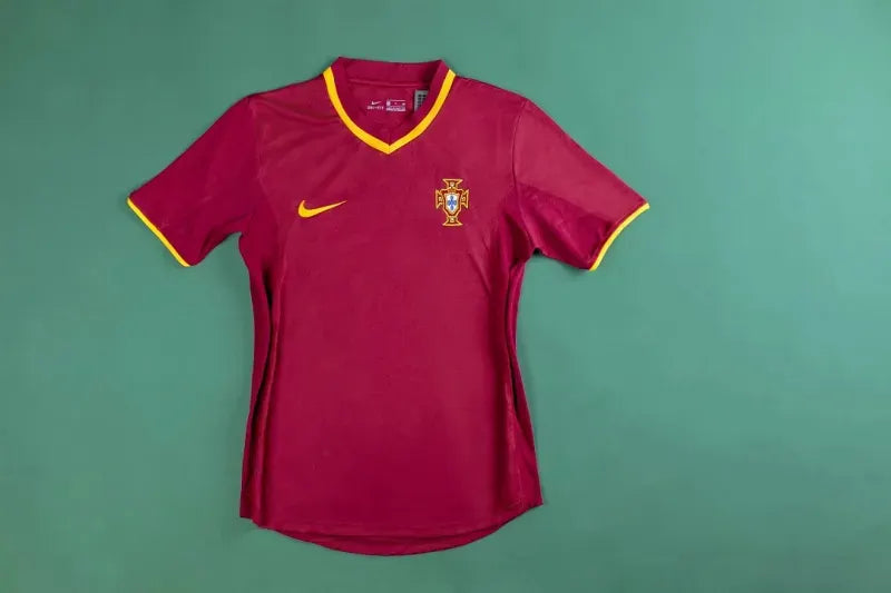 Portugal Euro Cup 2000 Retro Soccer Jersey Home