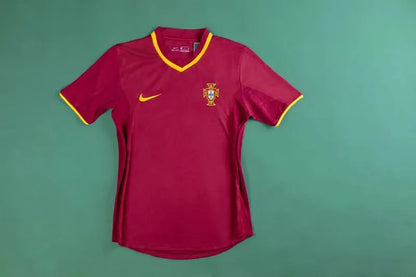 Portugal Euro Cup 2000 Retro Soccer Jersey Home