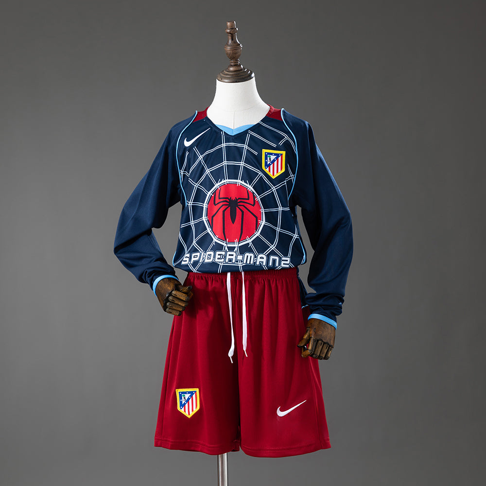 Atletico Madrid 04-05 Away Retro Long-Sleeve Kids Kit