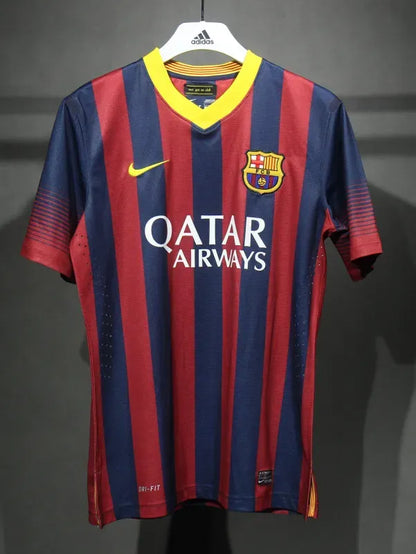A.INIESTA #8 Barcelona Home Shirt Retro Jersey 13-14