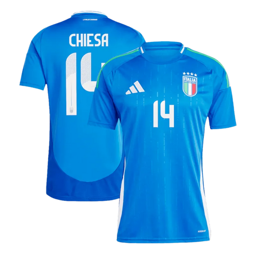 2024 EURO Nation Italy Home Jersey CHIESA #14 BARELLA #18 DIMARCO #3
