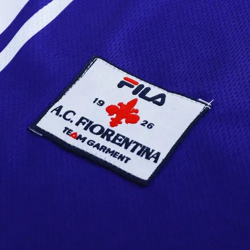 Fiorentina BATISTUTA #9 RUI COSTA #10 1999/00 Retro Jersey Home