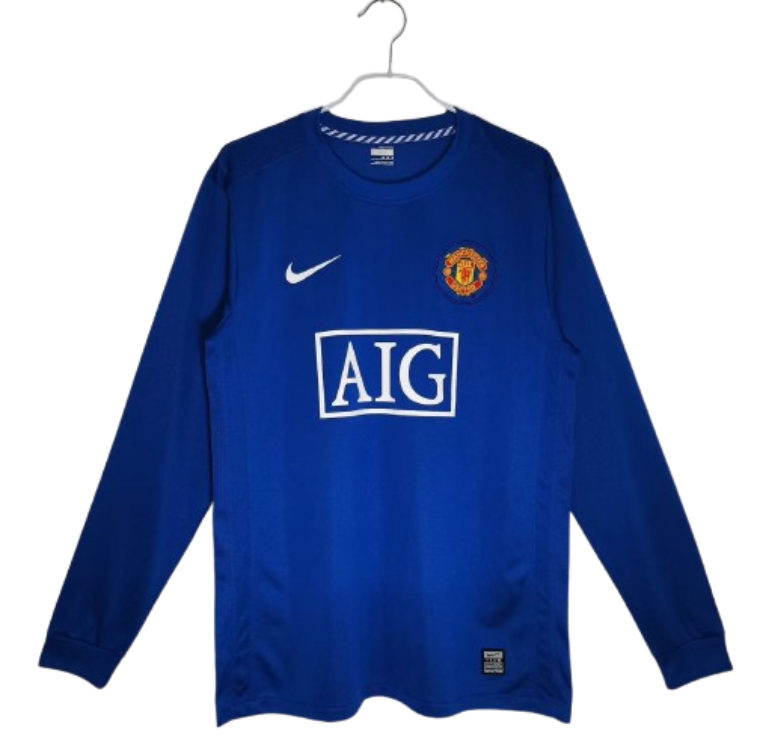 08-09 Manchester United Home Retro Jersey #7 Ronaldo Long Sleeve
