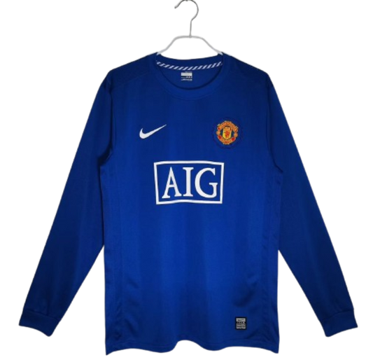 08-09 Manchester United Home Retro Jersey #7 Ronaldo Long Sleeve