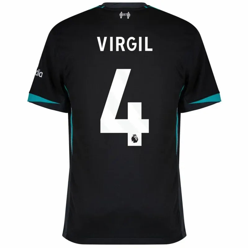 Liverpool Away Virgil 4 Shirt 2024-2025 Size:S-4XL