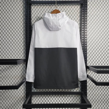 2023/2024 Juventus Windbreaker(White-Black)Football Shirt