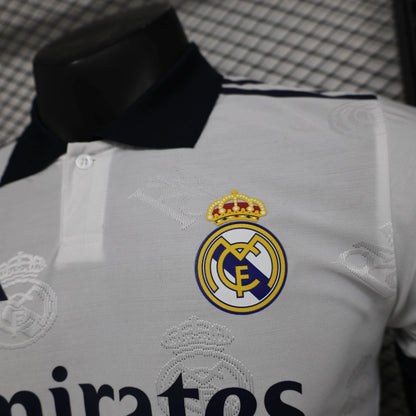 Real Madrid Men's Polo Shirt White 25-26