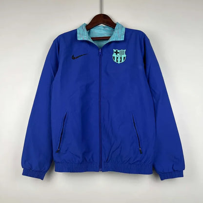 2023-2024 Barcelona Reversible Windbreaker Blue Soccer Jersey 1:1 Thai Quality