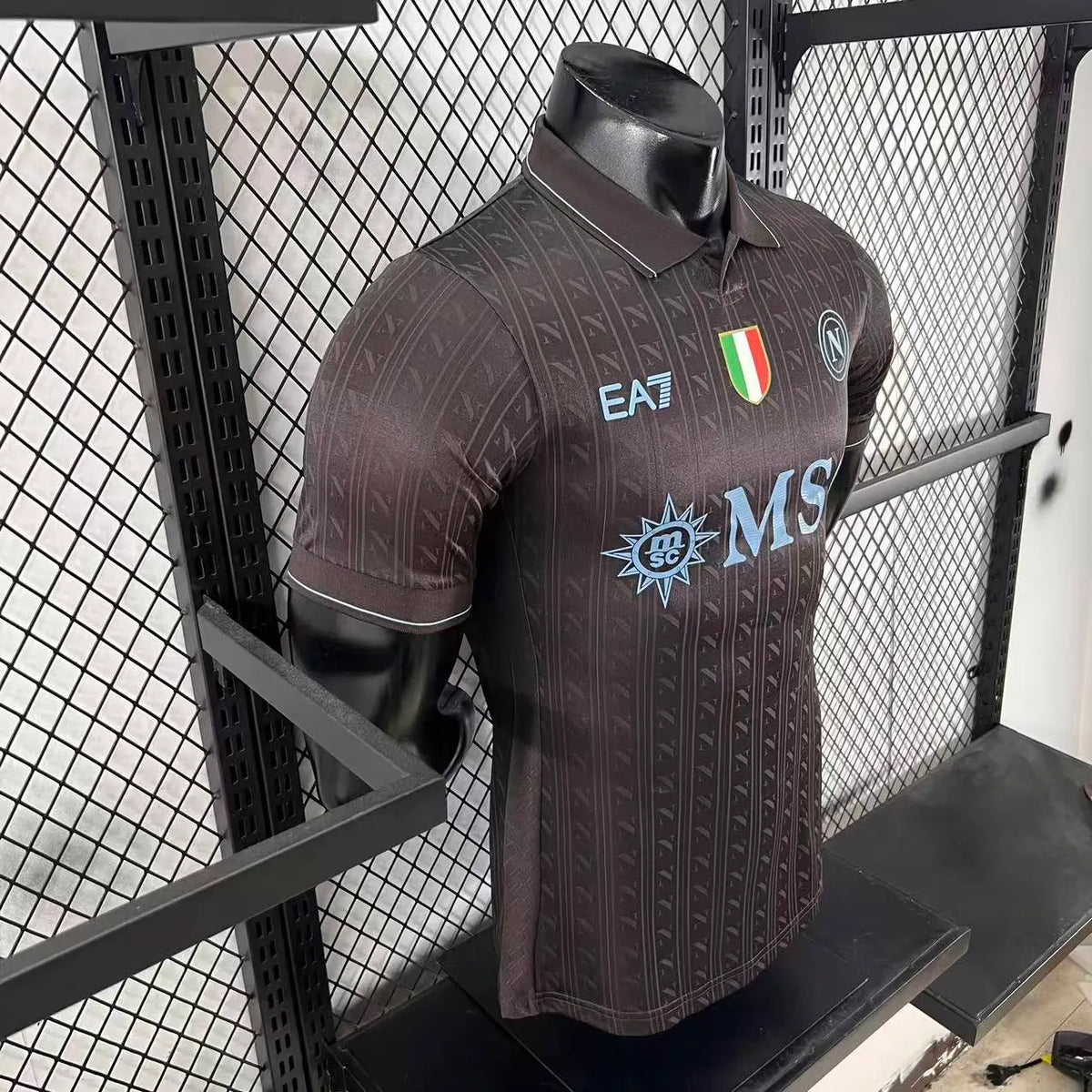 Player Version 25-26 Napoli Third Black Jersey