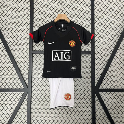 Manchester United 07-08 Away Retro Kids Kits Children Sets Football Jerseys