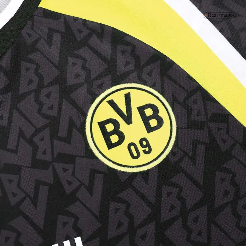 Borussia Dortmund 1995/96 Retro Away Long Sleeve Jersey