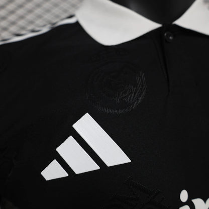 Real Madrid Men's Polo Shirt Black 25-26