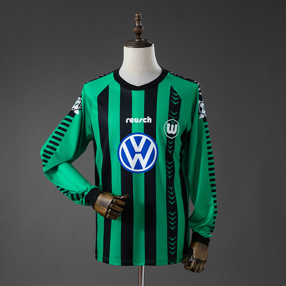 Wolfsburg 95-96 Away Retro Long Sleeve Jersey