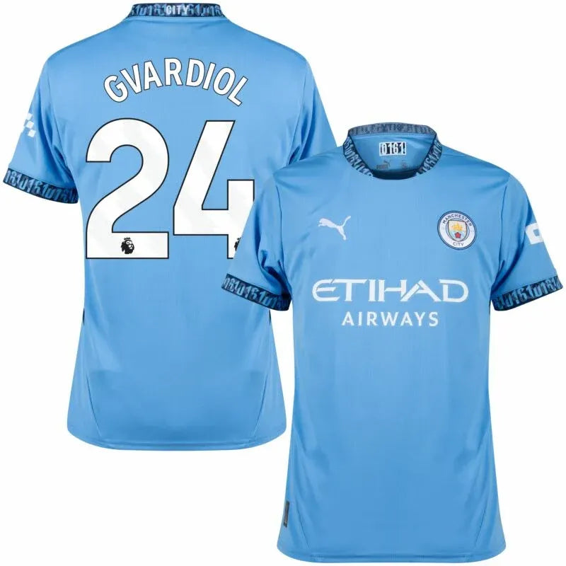 Manchester City Home Gvardiol 24 Shirt 2024-2025 Size：S-4XL