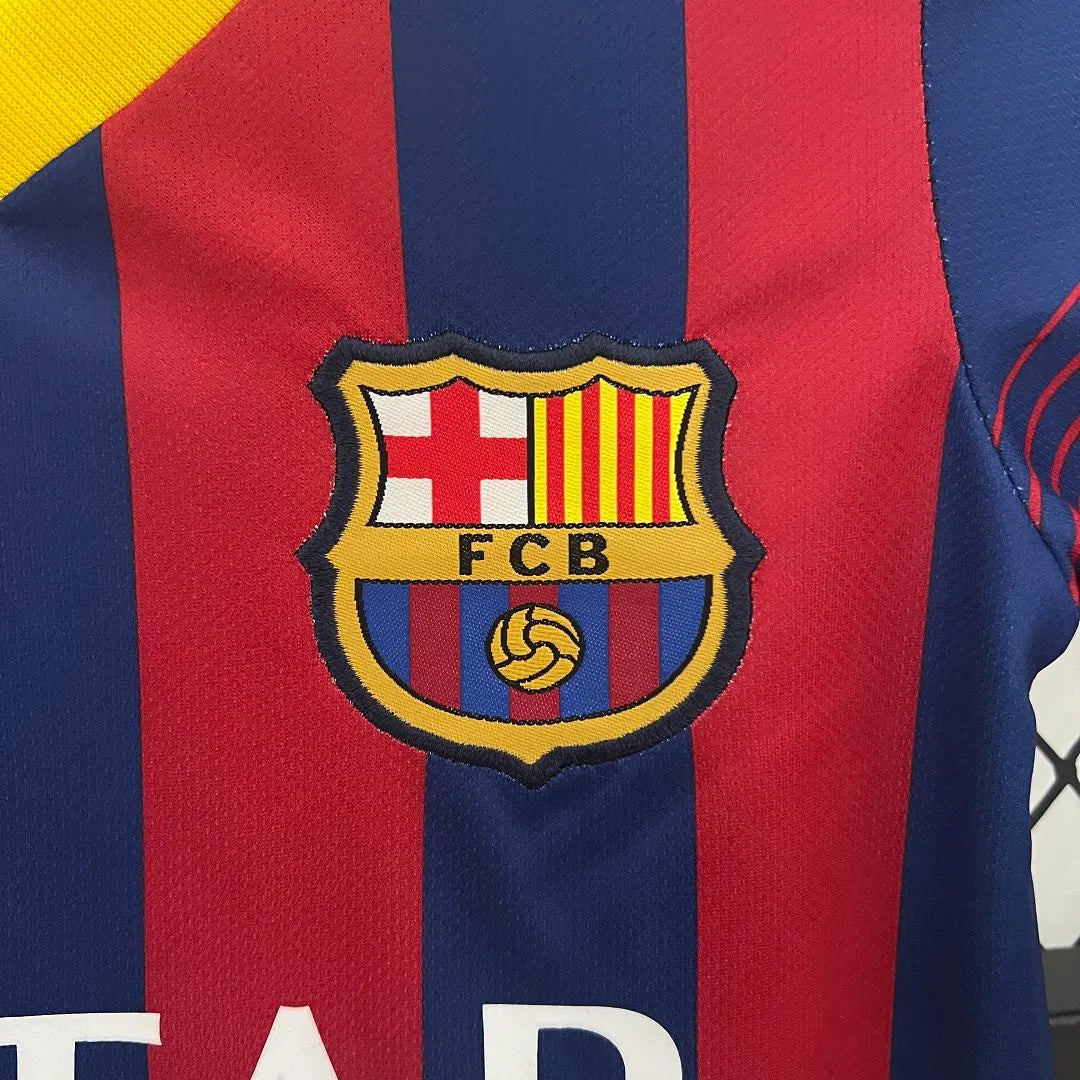 Barcelona 13-14 Home Retro Kids Kits Children Shirt Cheap Jersey