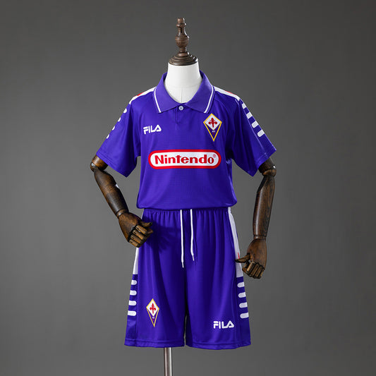 Fiorentina 98-99 Home Retro Kids Kit