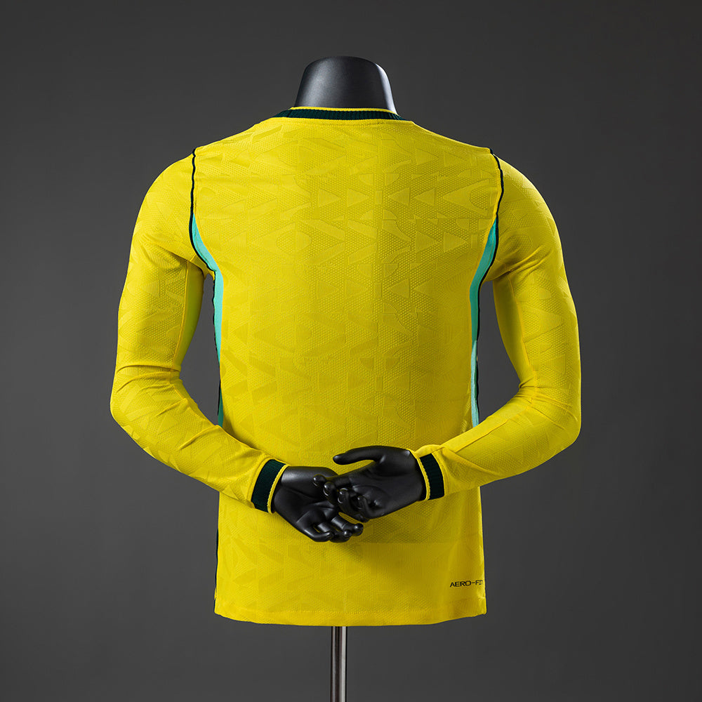 Brazil 2026 Home Player Version Long-Sleeve Jersey