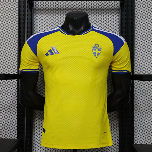 Sweden 2026 Home Player Version Jersey