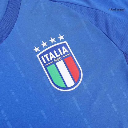 2024 EURO Nation Italy Home Jersey CHIESA #14 BARELLA #18 DIMARCO #3