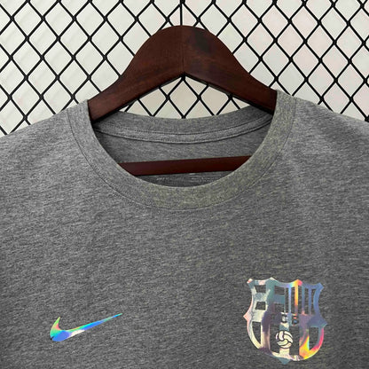 BALMAIN Barcelona 24-25 Grey Reflective Football New Shirt