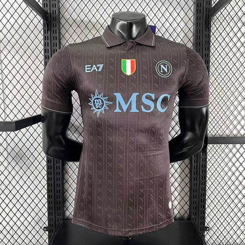 Player Version 25-26 Napoli Third Black Jersey