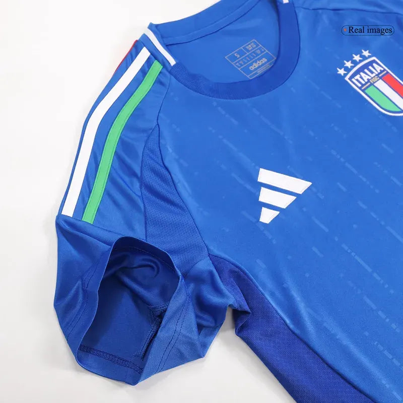 2024 EURO Nation Italy Home Jersey CHIESA #14 BARELLA #18 DIMARCO #3
