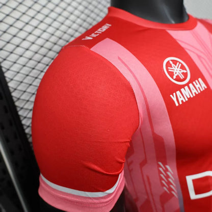 Player Version 25-26 Olympique de Marseille Red with Vertical Stripes Jersey