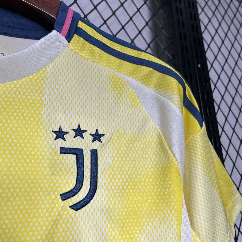 Juventus Away Replica Jersey Save The Children Sponsor 2024-25