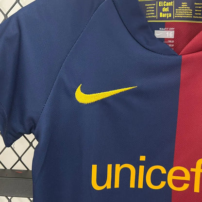 Barcelona 08-09 Home Retro Kids Kits Football Jersey