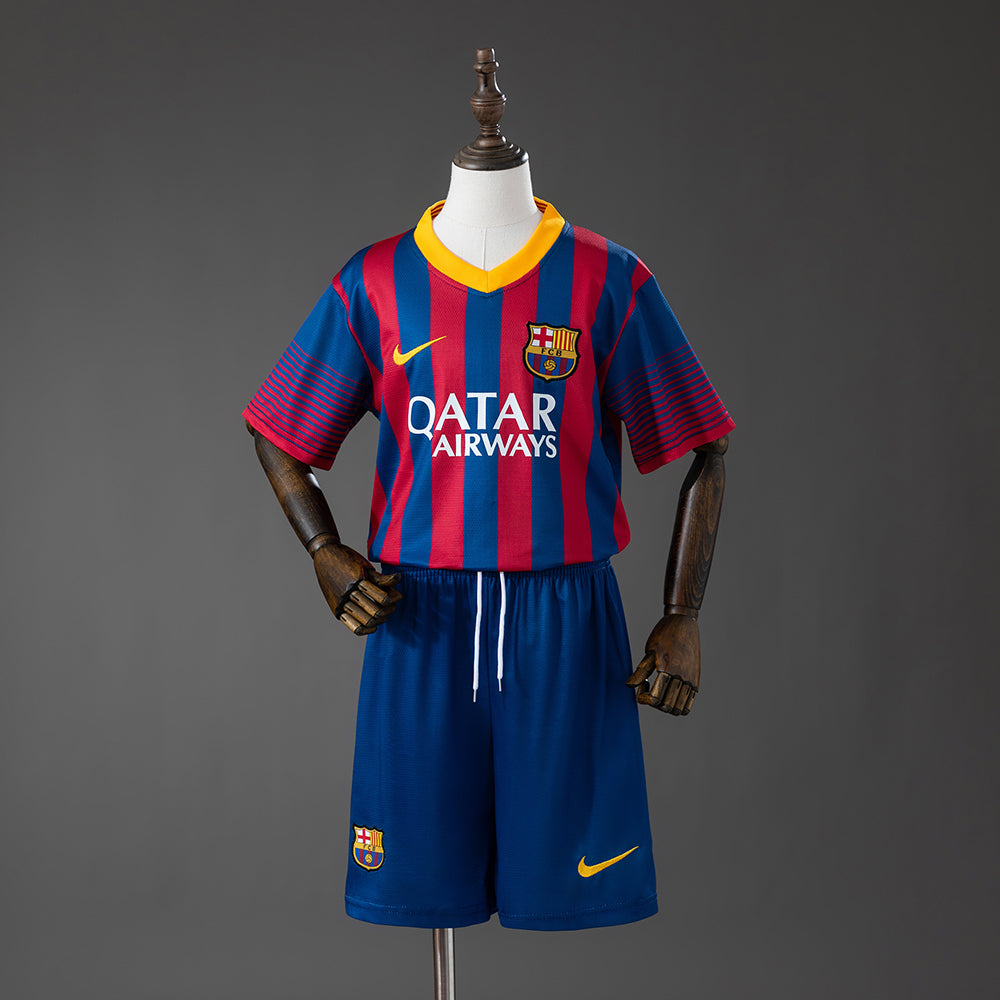 Barcelona 13-14 Home Retro Kids Kit