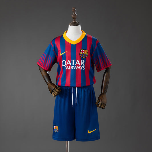 Barcelona 13-14 Home Retro Kids Kit
