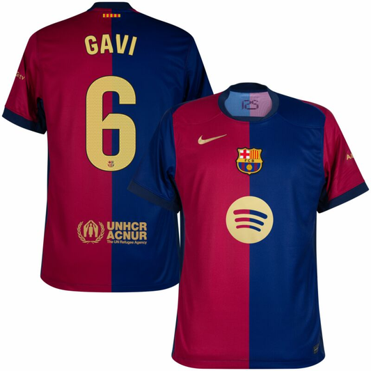 Barcelona Home Gavi 6 Shirt 2024-2025 (La Liga) S-4XL