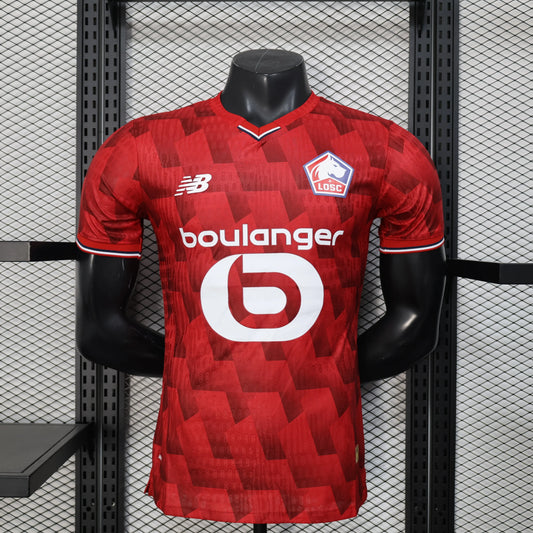 2025-26 Player Version Mens Lille OSC Home Jersey