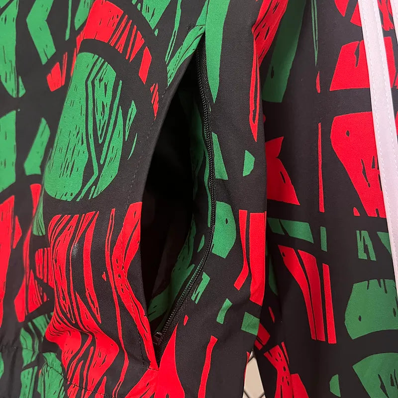 24-25 Arsenal Red&amp;Green Windbreaker Jacket Football