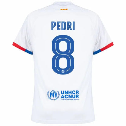 Barcelona Away Pedri 8 Shirt 2023-2024 (Official Cup Printing) Size S-XXL