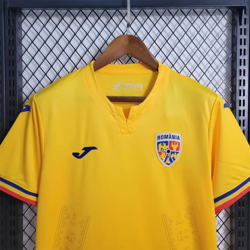 Romania Nation Home Soccer Jersey Replica 2024 EURO 2024
