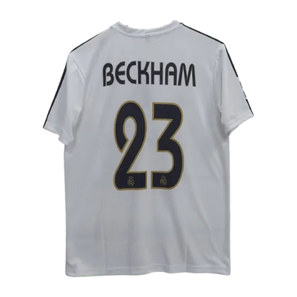 BECKHAM #23 Real Madrid Retro Jersey Home Shirt 2004-05
