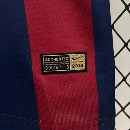 Barcelona Home 2014-15 Retro Kids Kits Jersey+Shorts