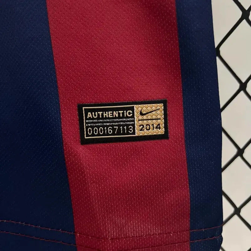 Barcelona Home 2014-15 Retro Kids Kits Jersey+Shorts